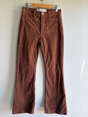 GAP Brown Corduroy '70s Flare High-Rise Pants